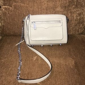 Rebecca Minkoff Avery cross body gray and silver
